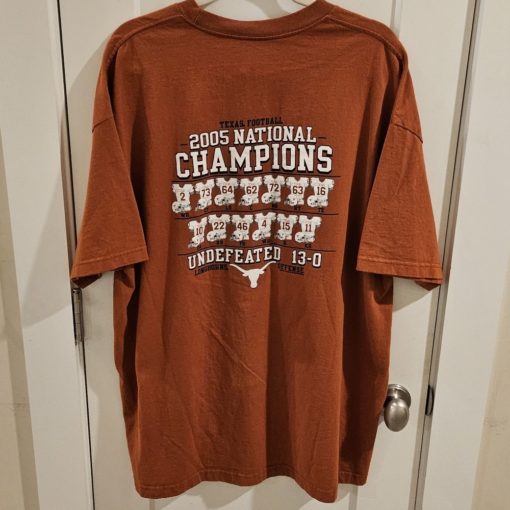 AAA University of Texas 2005 NCAA Football National Champions T-Shirt Size XXL